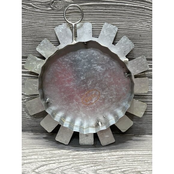 Summer Sun Round Top Collection Wall Hanging Sunshine Sunglasses 7.5” MetL Tin - Picture 6 of 8